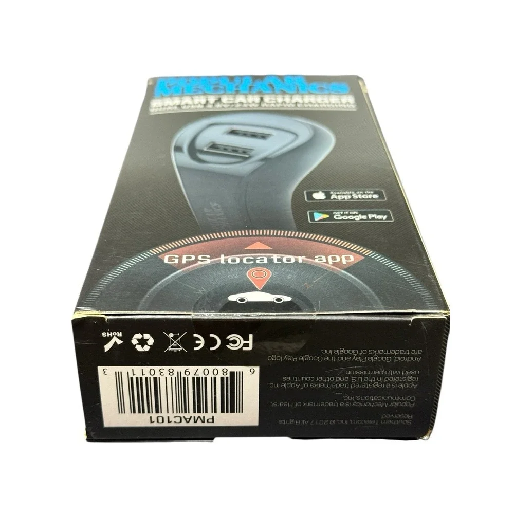 Popular Mechanics Smart Car Charger Dual USB Rapid Charging GPS Locator App